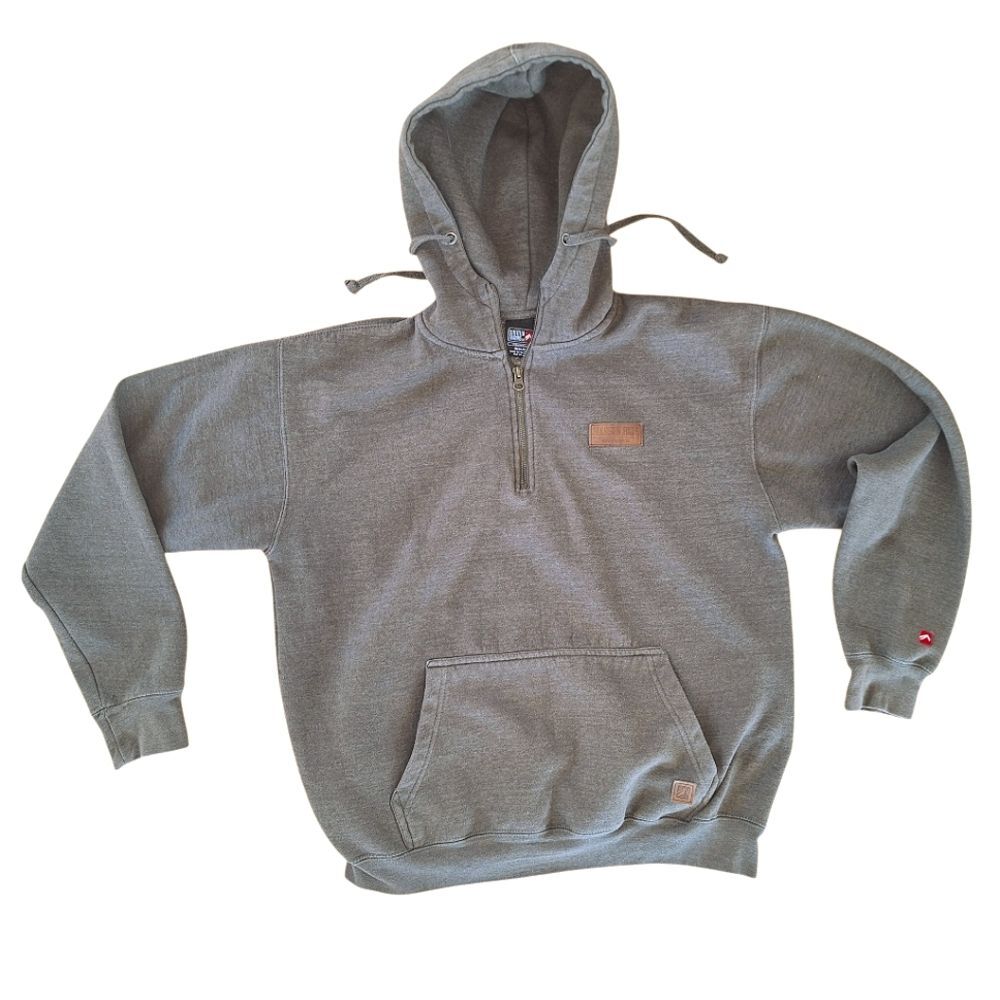 JACKSON HOLE Hoodie 1/4 Zip Sweatshirt Size M Pouch Pocket